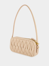 Miu Miu Powder Pink Matelassé Nappa Shoulder Bag
