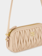 Miu Miu Powder Pink Matelassé Nappa Shoulder Bag
