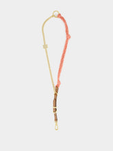 Miu Miu Cognac Tamaris Leather Cord and Metal Trick