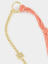 Miu Miu Cognac Tamaris Leather Cord and Metal Trick