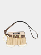 Miu Miu Cord Leather Mini Skirt Keychain