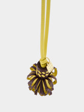 Miu Miu Brown and Yellow Nappa Leather Key Chain