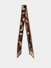 Pucci Manuba and Moirè Print Silk Twill Scarf