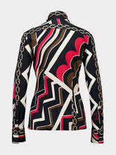 Pucci Istrice Print Long-Sleeved Jersey Shirt