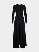 Pucci Black Maxi Dress with Printed Back Detail