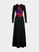 Pucci Black Maxi Dress with Printed Back Detail
