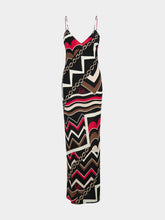 Pucci Istrice Print Long Silk Dress