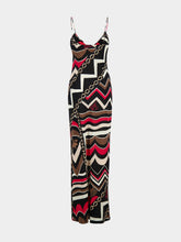 Pucci Istrice Print Long Silk Dress