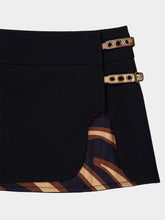 Pucci Black Wool Mini Skirt