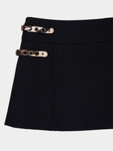 Pucci Black Wool Mini Skirt