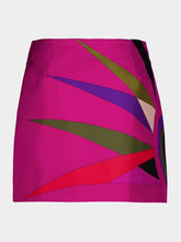 Pucci Hawaiian Print Silk Wrap Mini Skirt