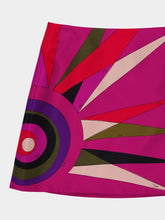 Pucci Hawaiian Print Silk Wrap Mini Skirt