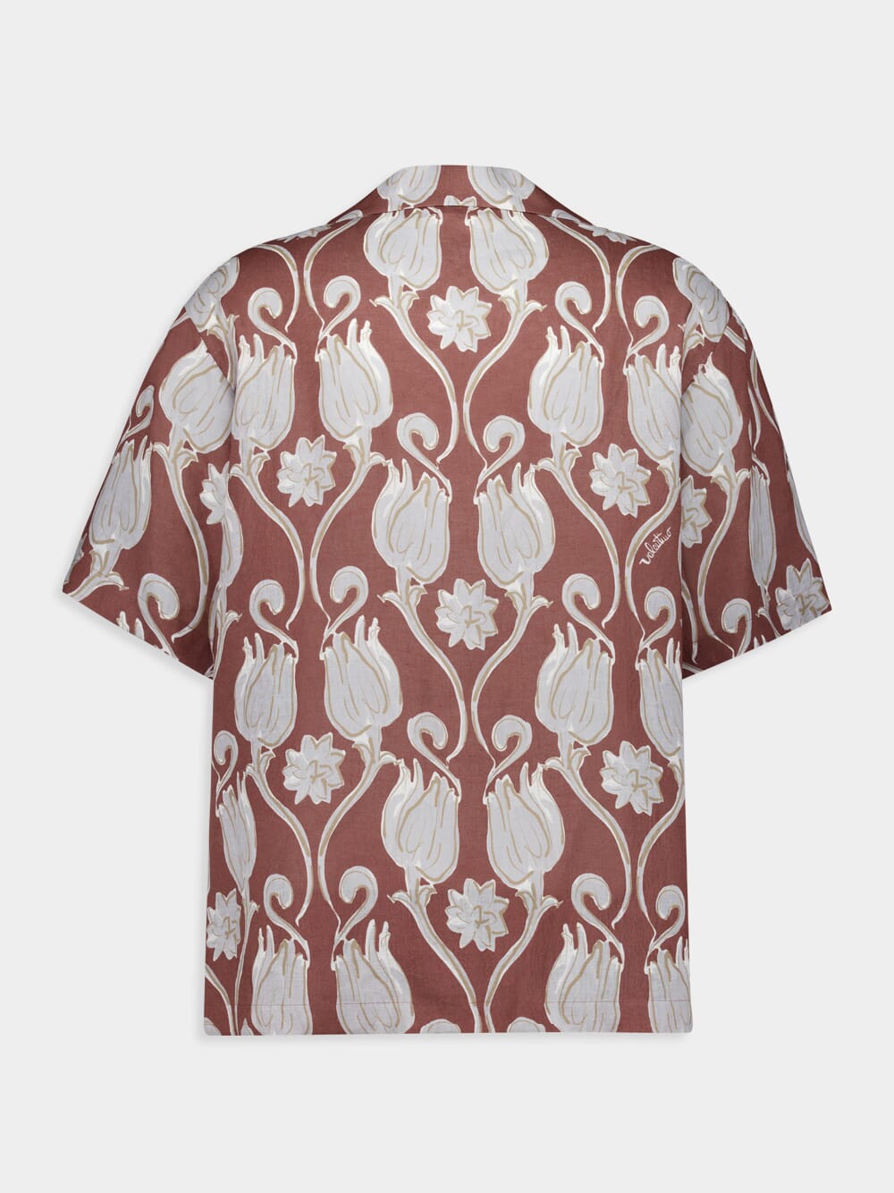 Tulips Graphic-Print Linen Shirt