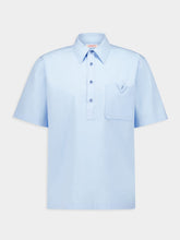 Valentino Garavani Light Blue Cotton Polo Shirt