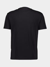 Valentino Garavani Black Cotton T-shirt with VLogo Patch