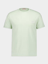 Valentino Garavani Mint Cotton T-shirt with VLogo Patch