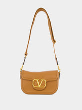 Valentino Garavani Alltime Almond Grainy Calfskin Shoulder Bag