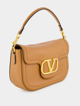 Valentino Garavani Alltime Almond Grainy Calfskin Shoulder Bag