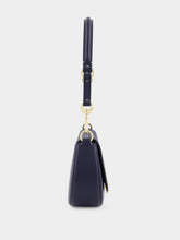 Valentino Garavani Blue Ohval Small Nappa Leather Shoulder Bag
