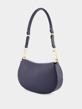 Valentino Garavani Blue Ohval Small Nappa Leather Shoulder Bag