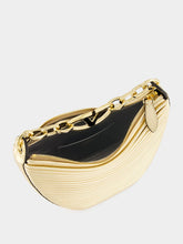 Valentino Garavani Gold Nappa Leather Mini Hobo Moon Bag with VLogo Chain