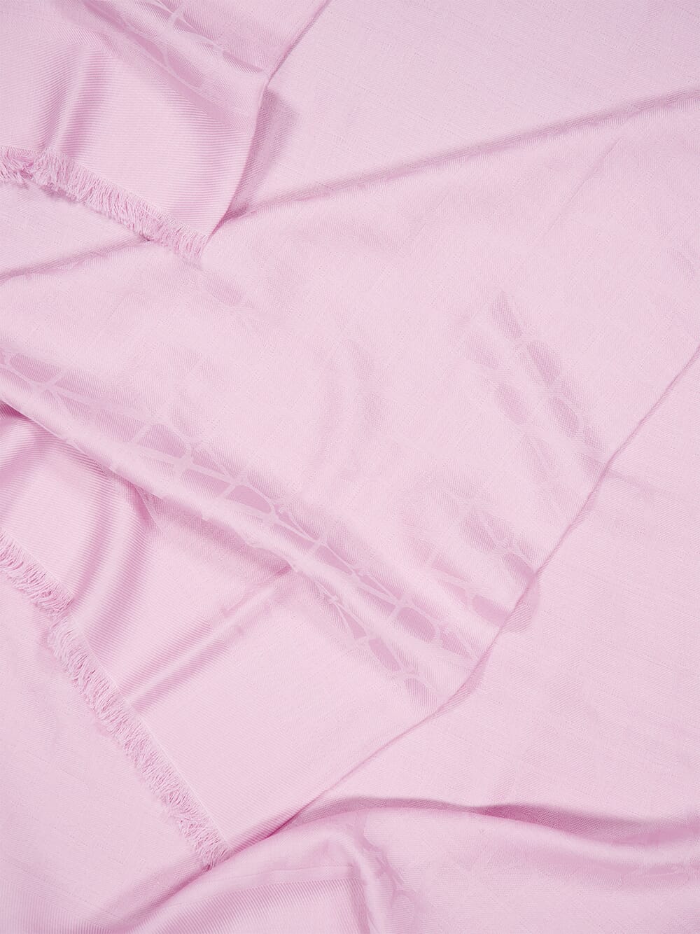 Pink Toile Iconographe Wool and Silk Shawl