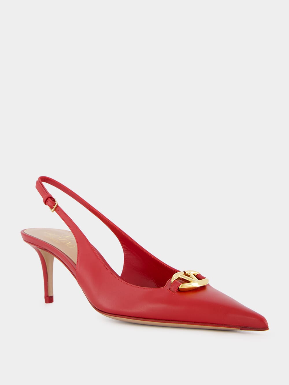 Red VLogo The Bold Edition Slingback Pumps