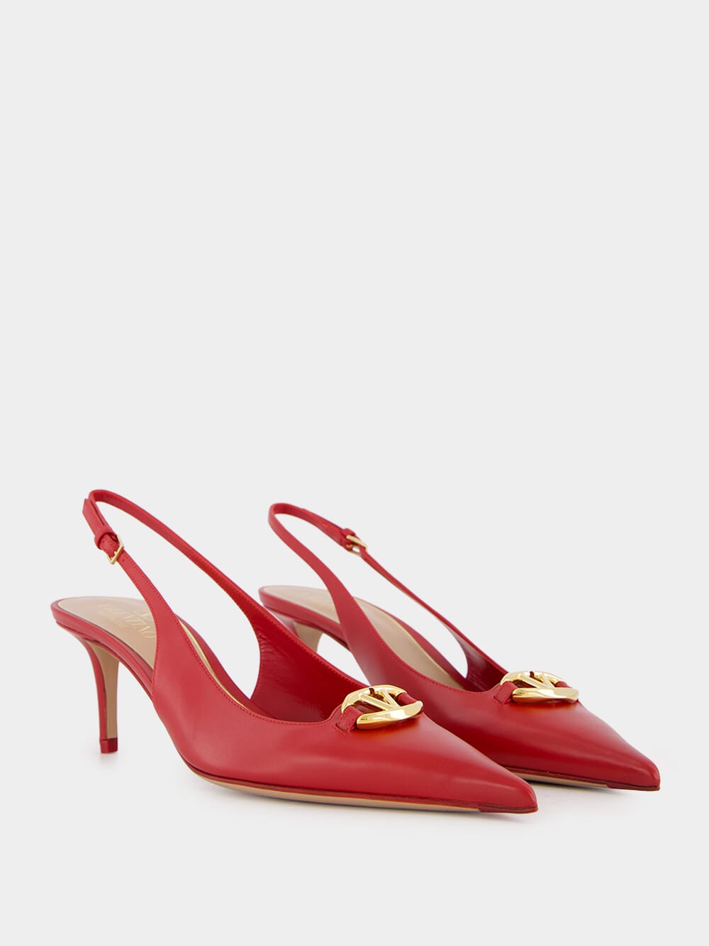 Red VLogo The Bold Edition Slingback Pumps