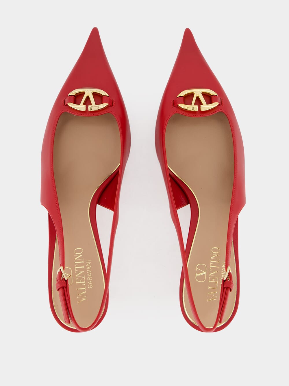 Red VLogo The Bold Edition Slingback Pumps