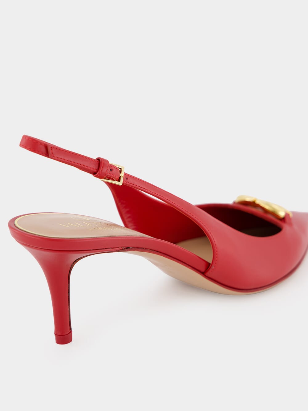 Red VLogo The Bold Edition Slingback Pumps