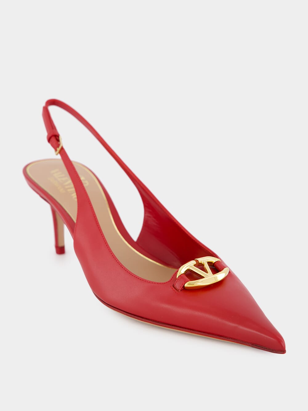 Red VLogo The Bold Edition Slingback Pumps