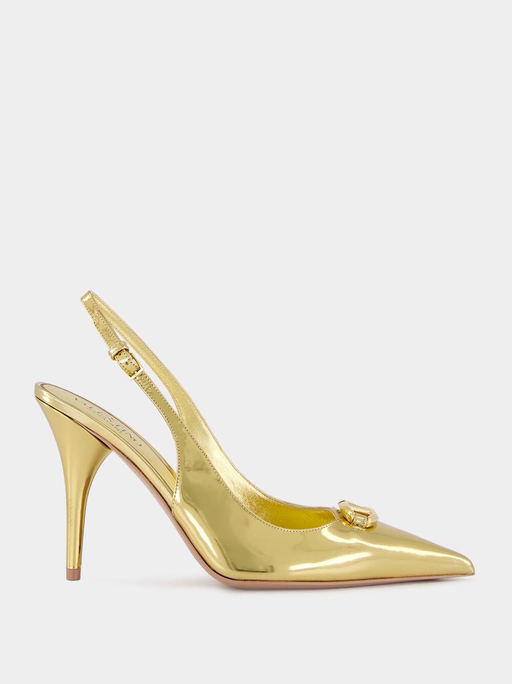 VLogo Signature Leather Slingback Pumps