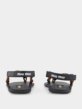 Miu Miu Tobacco Riviere Sandals in Rope