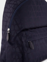 Valentino Garavani Blue Toile Iconographe Technical Backpack