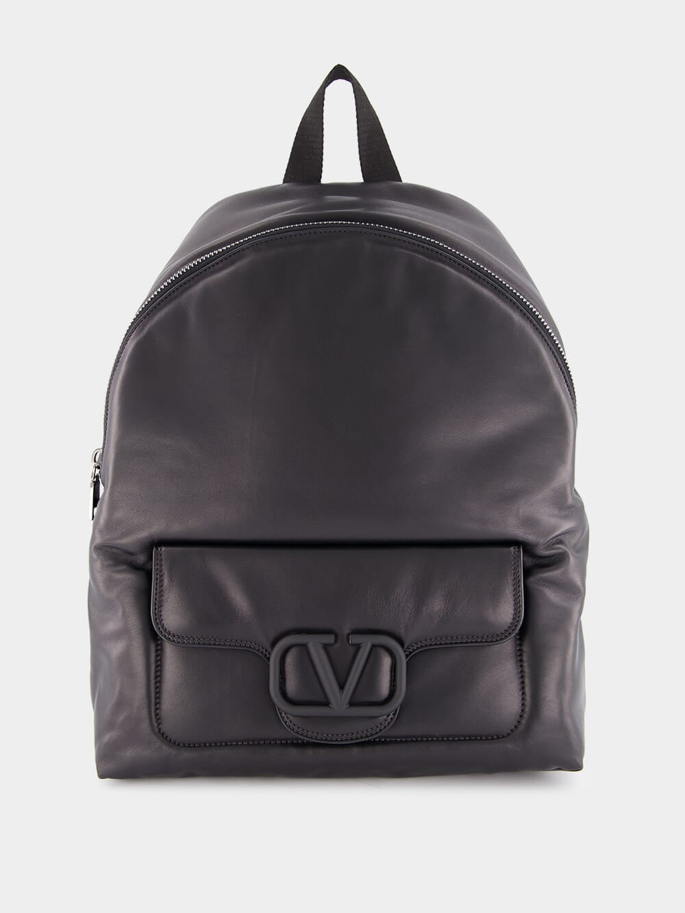 Black VLogo Signature Nappa Backpack