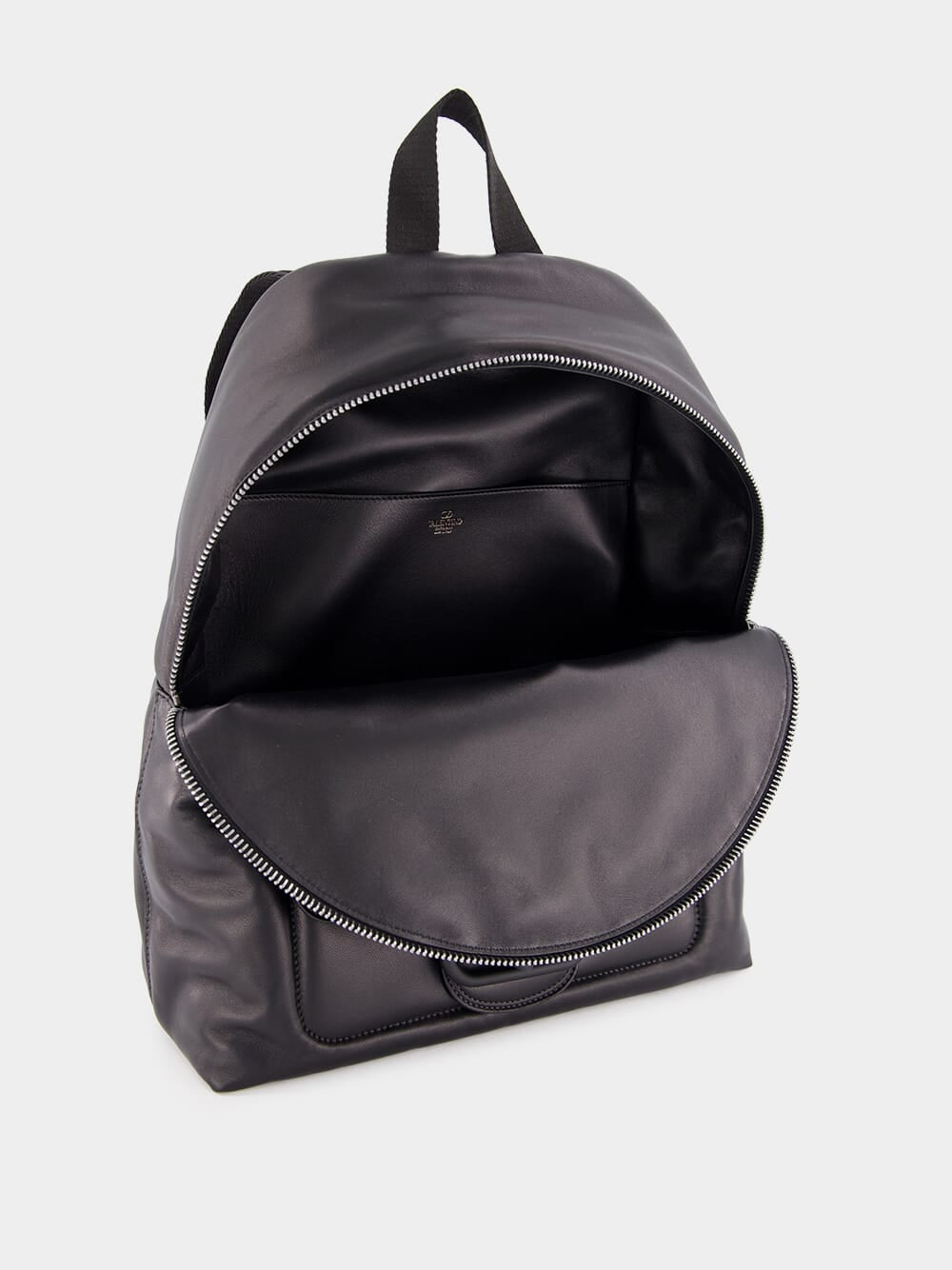 Black VLogo Signature Nappa Backpack