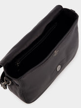 Valentino Garavani Black Shoulder Bag Alltime Rubber Logo Nappa