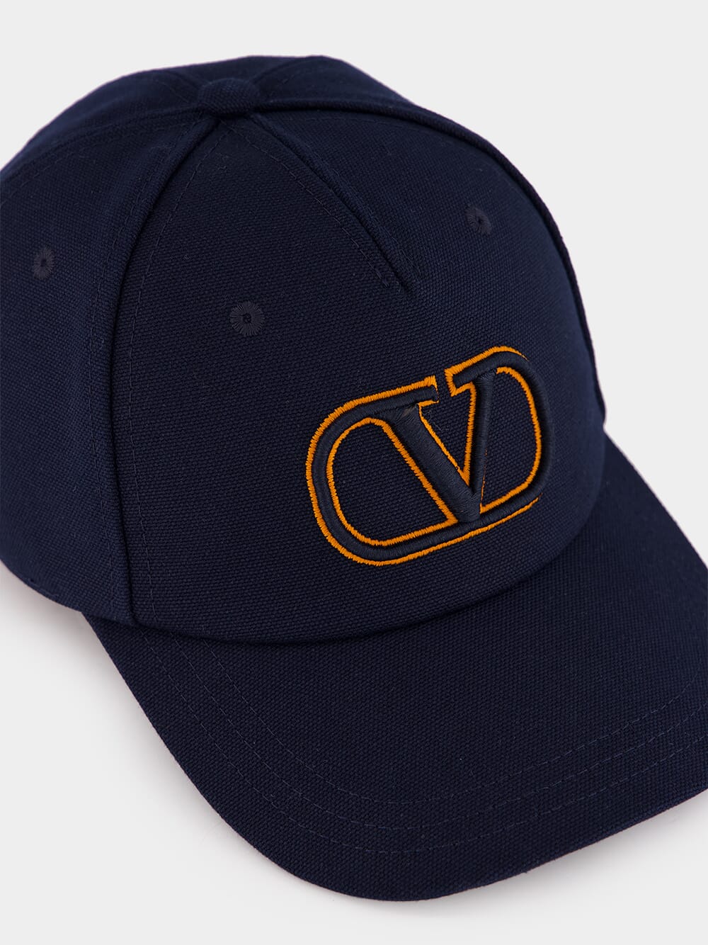 Navy VLogo Signature Cotton Baseball Cap