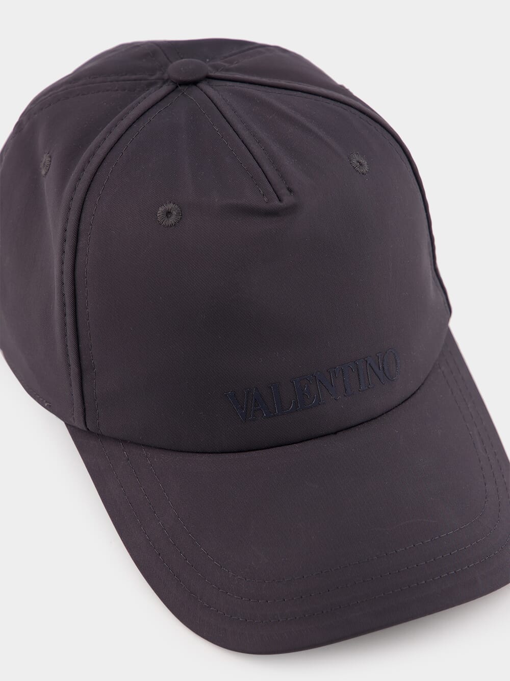 Black Techno Drill Logo Baseball Cap