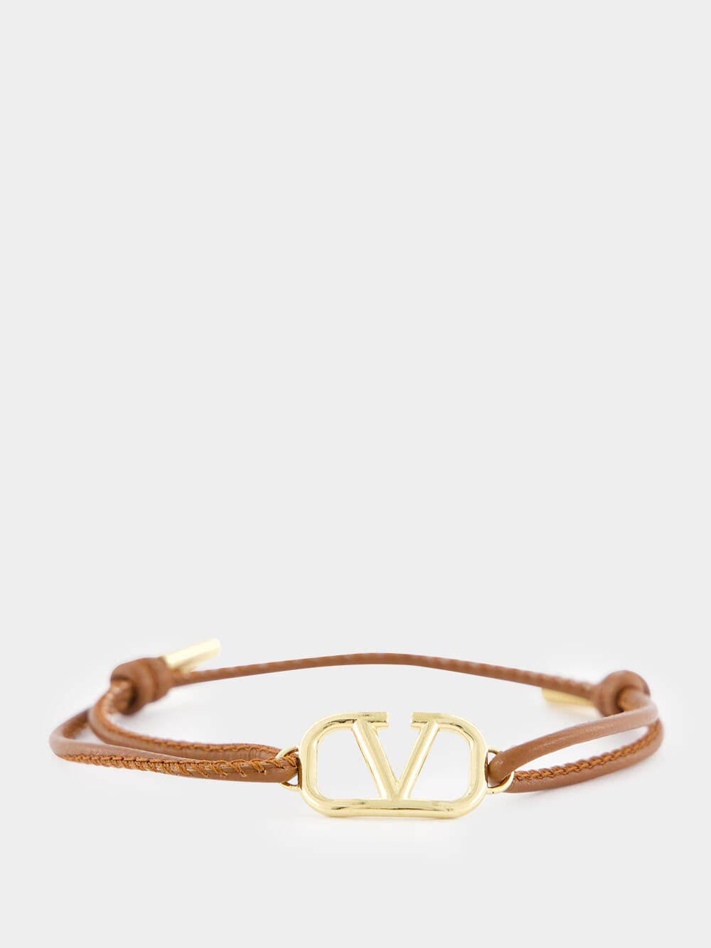 Tobacco VLogo Signature Nappa Bracelet