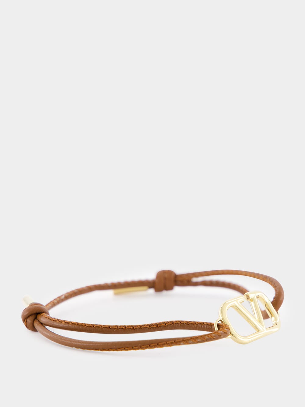 Tobacco VLogo Signature Nappa Bracelet