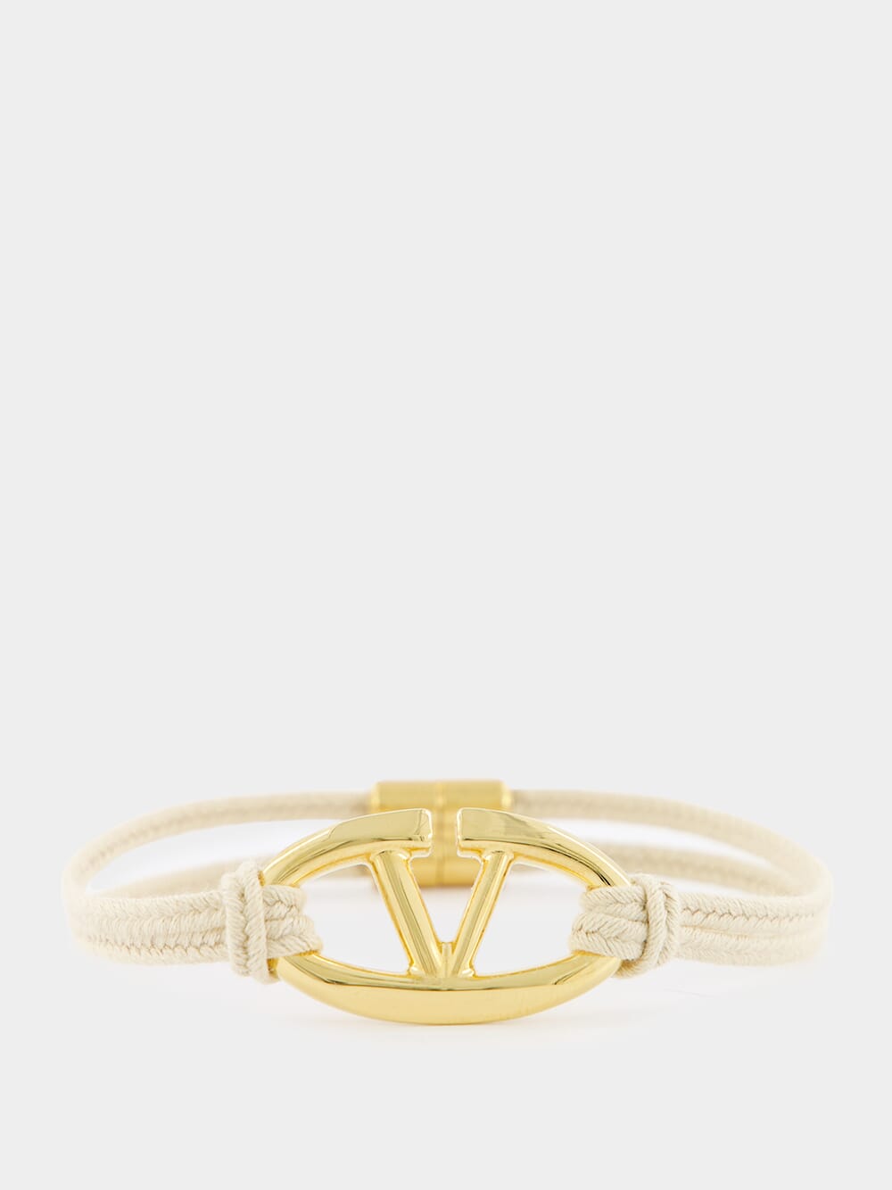 Logo Cord Beige Bracelet 35 mm