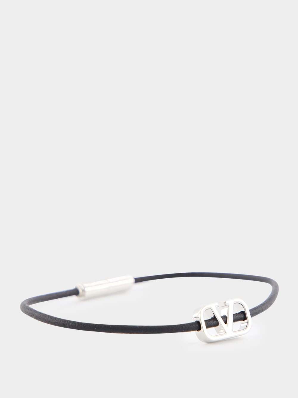 Leather Cord Bracelet with Logo