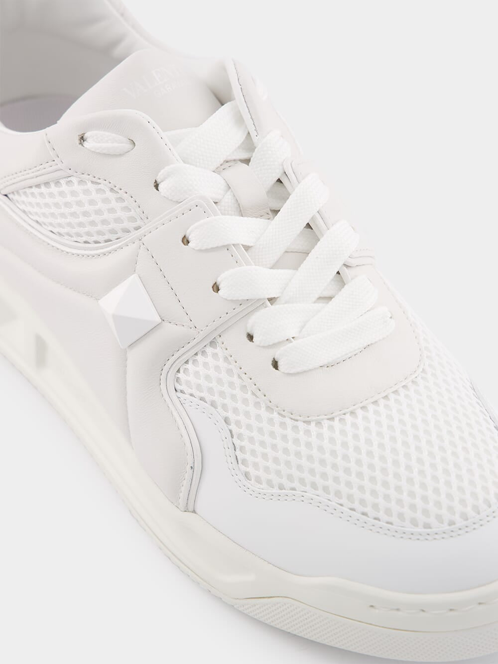 White One Stud Sneakers