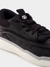 Valentino Garavani Calfskin Leather Mid-Top Sneakers