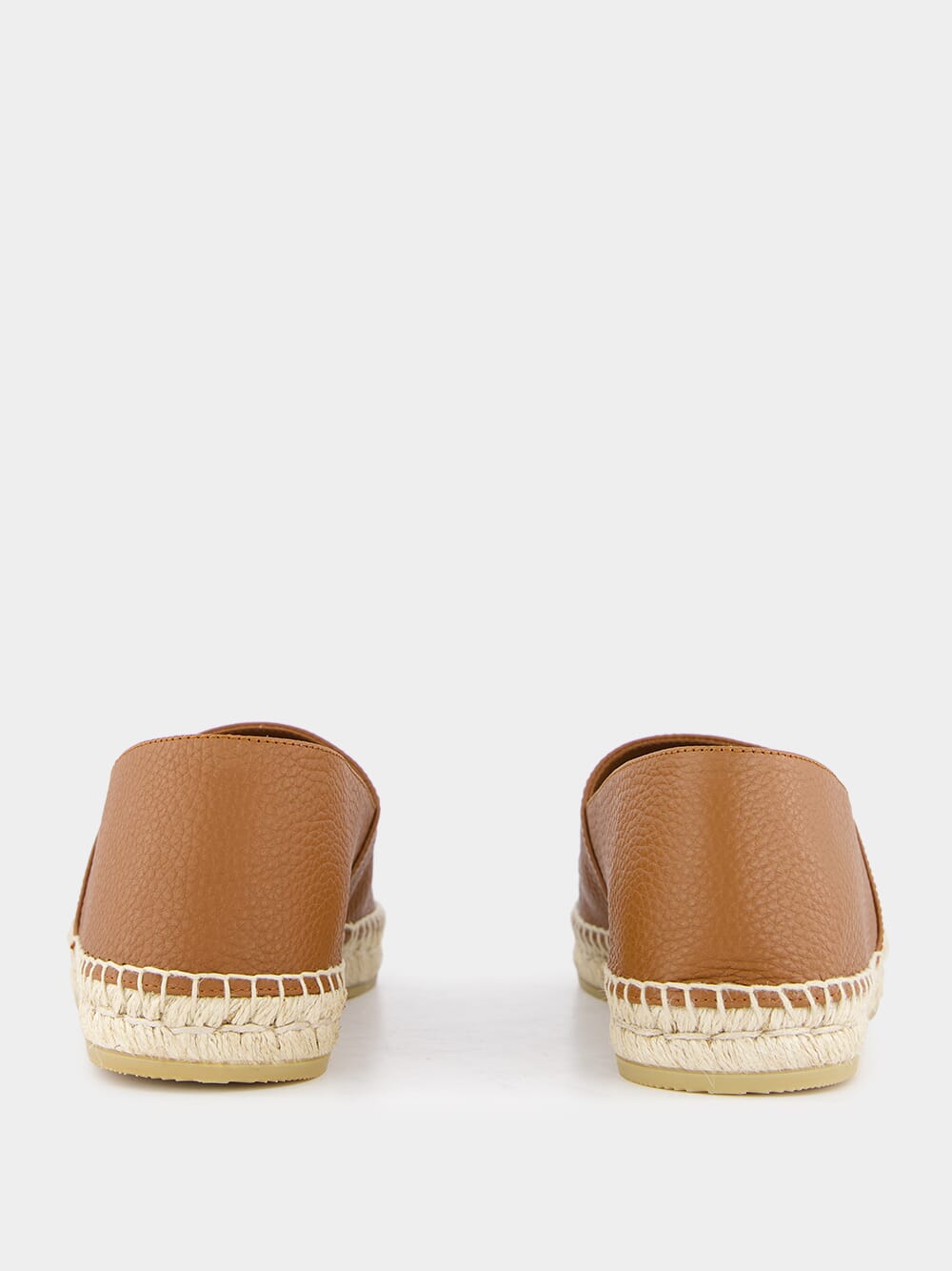 Tobacco Leather Espadrilles