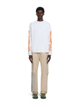 Off-White White City Nature Cotton Long-Sleeved Top