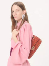 Valentino Garavani Papavero Rockstud Spike Quilted Shoulder Bag