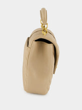 Saint Laurent Dark Beige Quilted Leather Medium Satchel