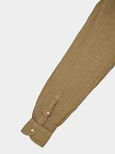 Boglioli Brown Garment-dyed Linen Shirt